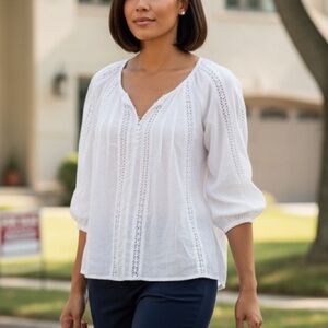 Denim & Supply Ralph Lauren Peasant Blouse Xs nwt